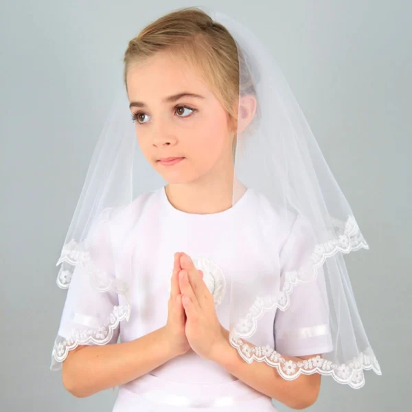 Kommunion Schleier Dalary DK-SL1 Weiß