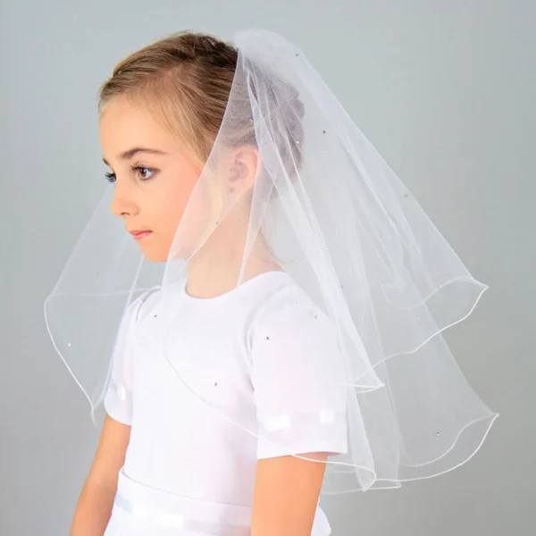 Kommunion Schleier Dalary DK-SL3 Weiß