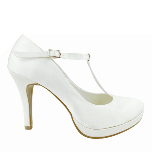 Brautschuhe Melina Satin Ivory
