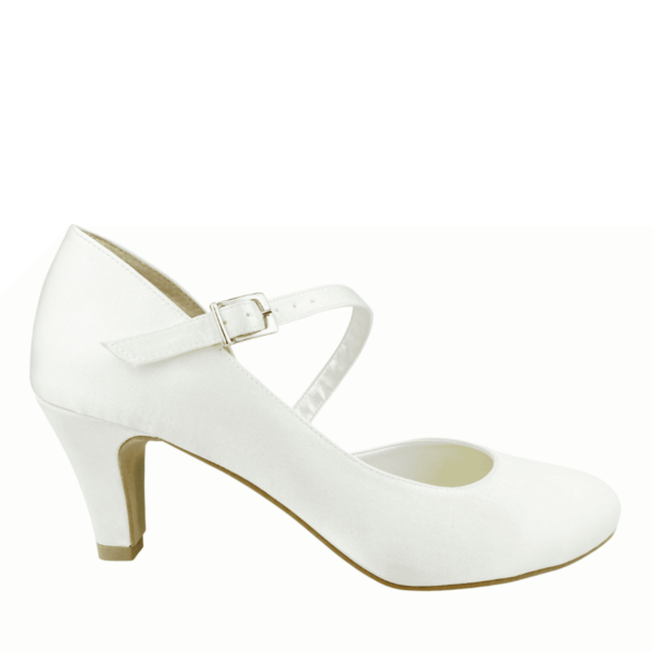 Brautschuhe Mira Satin Ivory